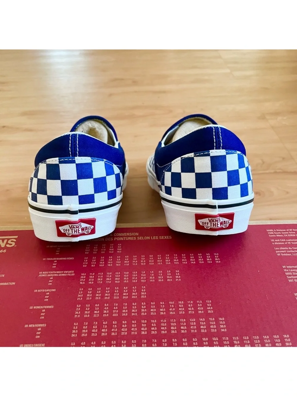 Vans Classic Slip-On
'Checkerboard - Beacon Blue' Women 13.0 US Mens 11.5 US - Picture 7 of 10